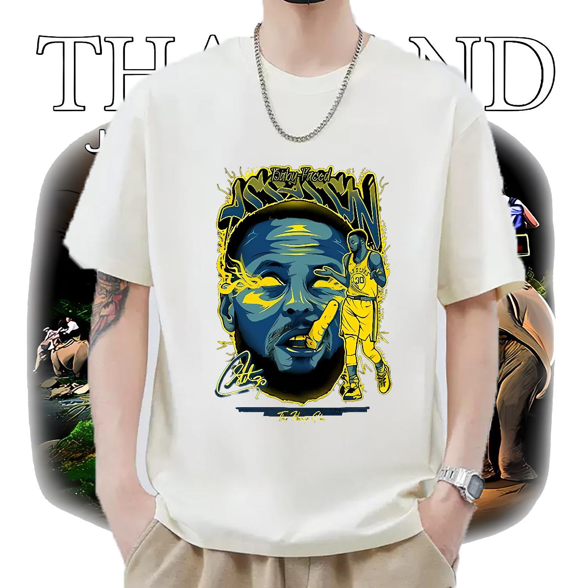 Fashion Casual Man T Shirts White Plus Size Summer Casual Men Clothes T-Shirt Cotton Breathable Designer