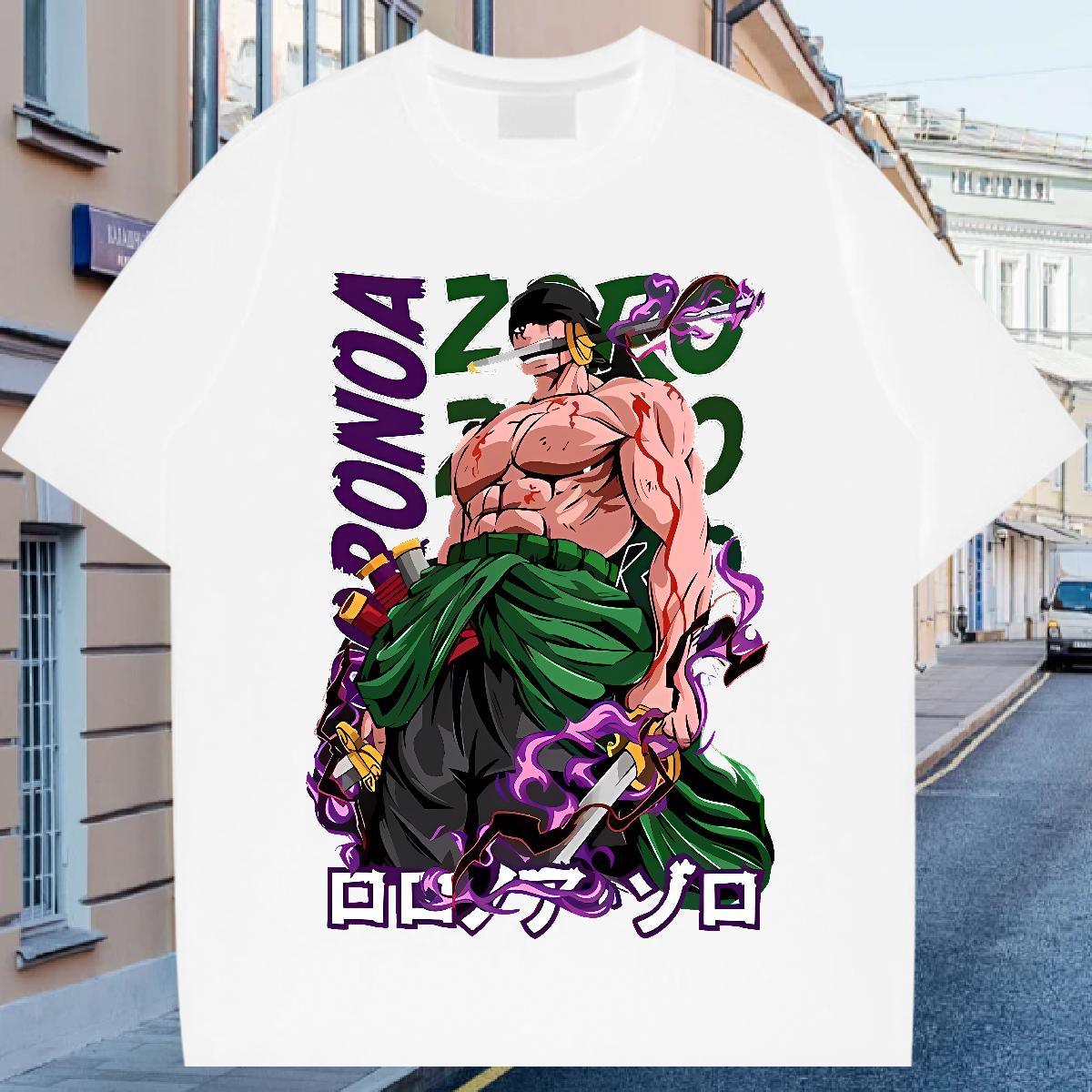 DIY T shirt Custom Anime Men Tees Anime Printing Street Breathable Short Sleeve Classic Tshirts
