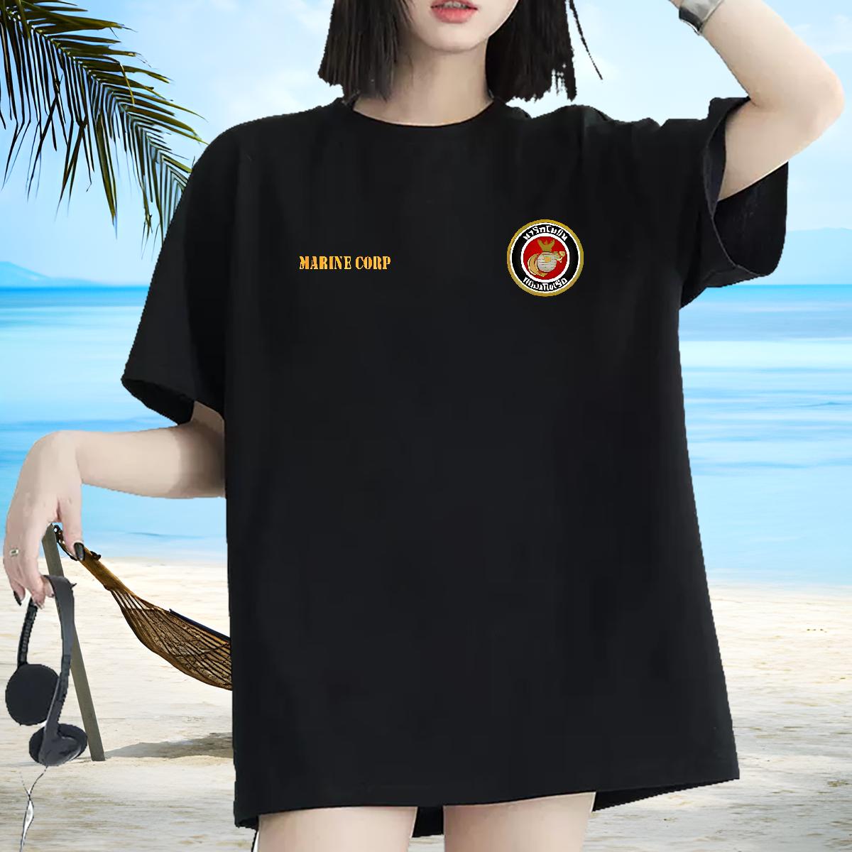 Loose T shirt Cotton Breathable Clothings Sports Street Wear 2024 Couples T Shirts Cartoon Printing S-3XL