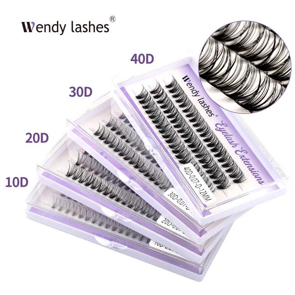 Wendy Lashes Cluster Lashes Extension 30D/40D/60D/80D 0.07D Natural Style Individual Eyelashes Handmade Eyelash BundlesCL240713