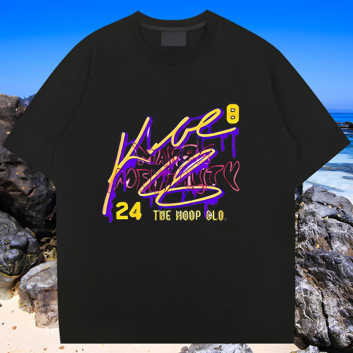 Customized T-Shirts Floral Print Daily Wear Mens Tshirts 180g Cotton Loose