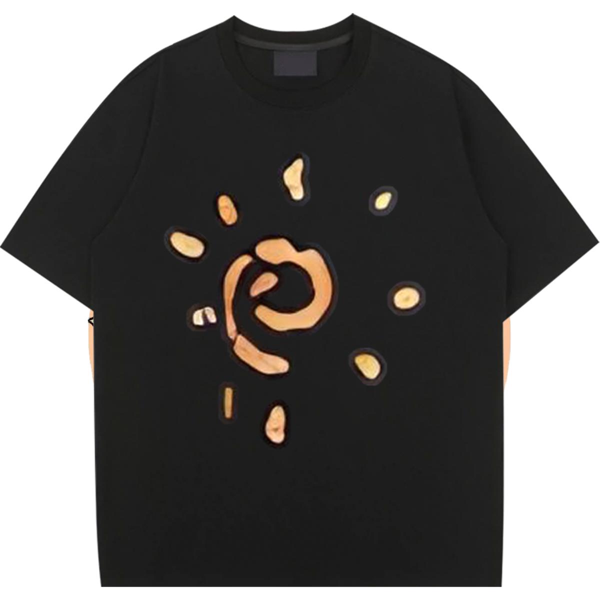 Stylist Woman T Shirts Cotton Breathable Short Sleeve Black White Wear High Street Hip Hop 5A Couples T Shirts