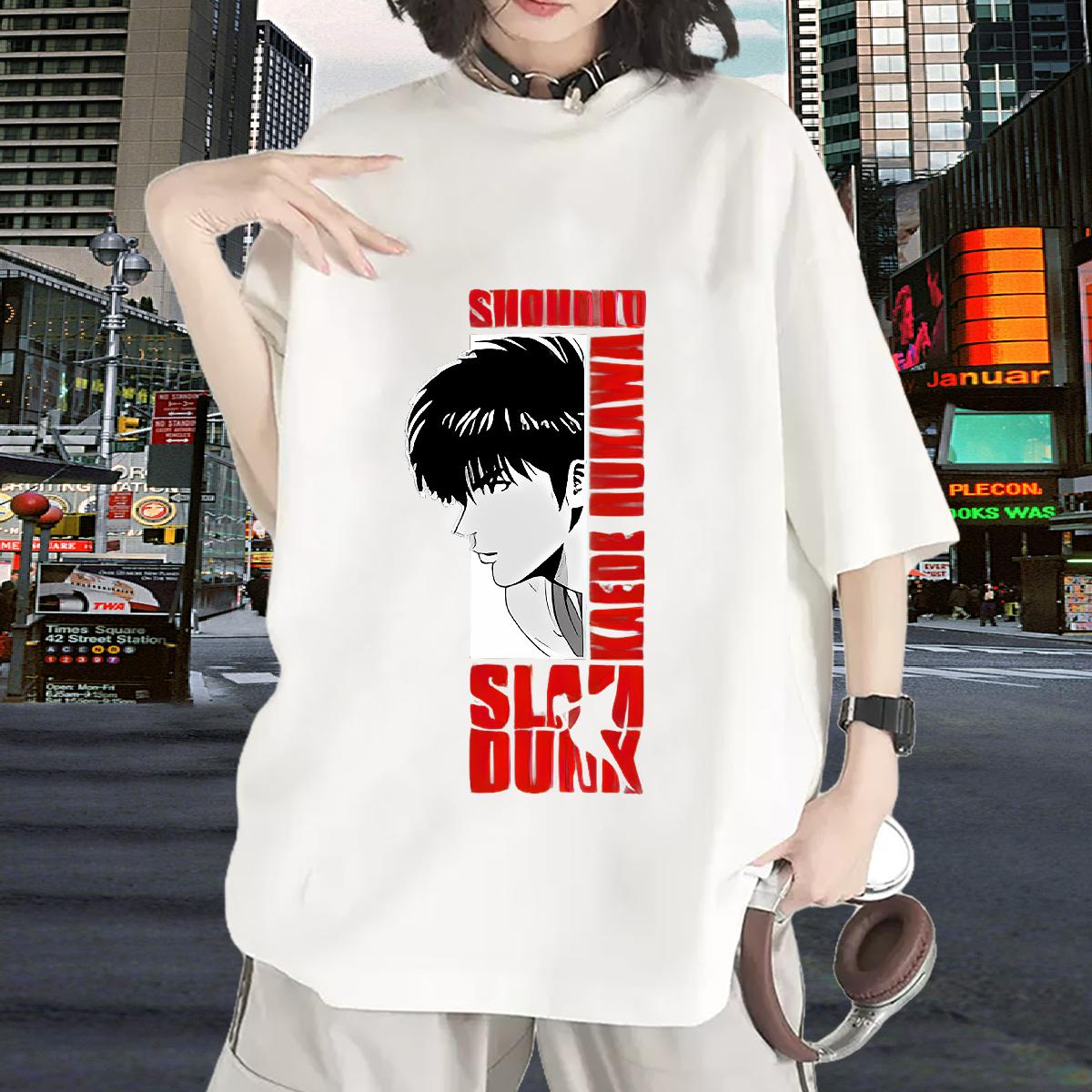 Fashion Casual T Shirt For Woman Breathable Short Sleeve DIY Anime Printed Wear Spring Summer Nice Lady T shirt