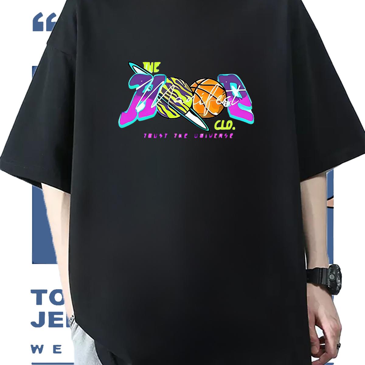 Loose Mens T Shirts Beach Cotton O Neck Short Sleeves Mens Tshirts Custom DIY Printed Tops