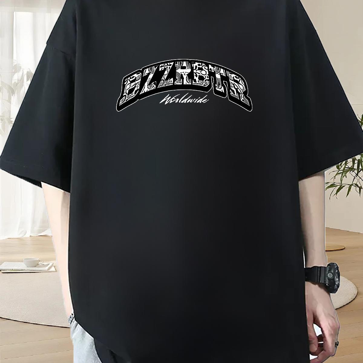 New Designer Mens T Shirts Custom Print Oversized Men Tops Tees Anime Printing Street Round Neck Short Sleeve Soft Polos