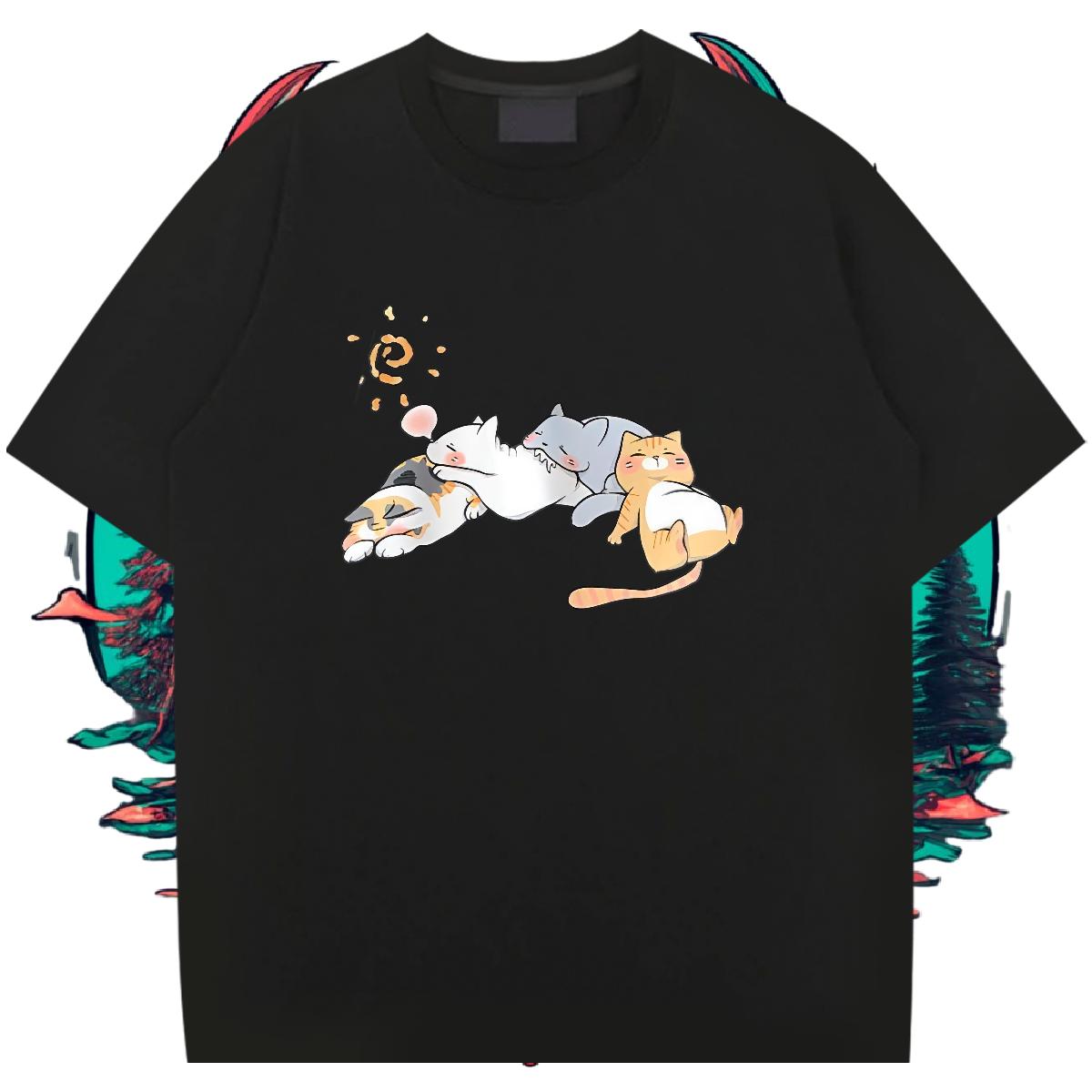 Comfortable Men Tshirts Short Sleeve Cotton O-Neck Home Outdoor T Shirts Men DIY Customized Clothings