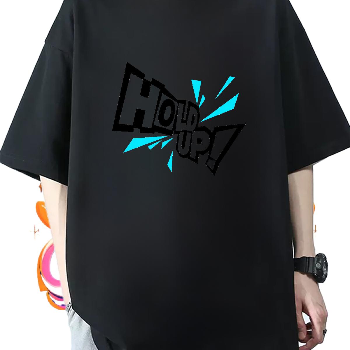 2024 DIY Man T Shirts Black Oversized Hip Hop Tshirts Cotton Breathable Short Sleeve Classic