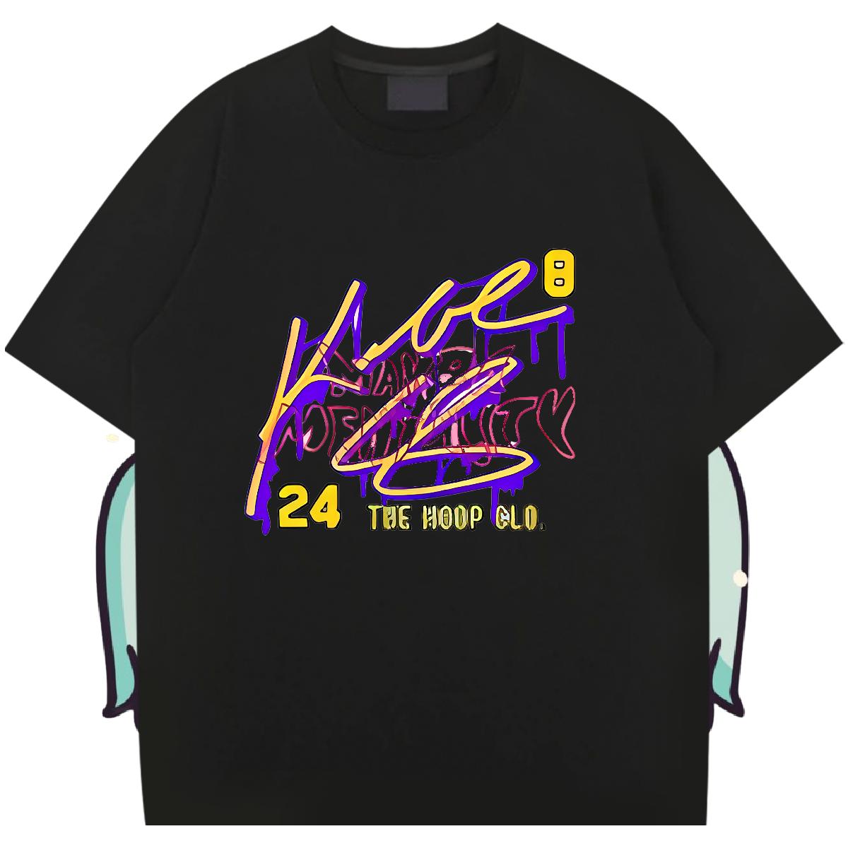 5A T-Shirts for Men Hip Hop Breathable Short Sleeve Men Tees 2024 Summer DIY Anime Top Tees