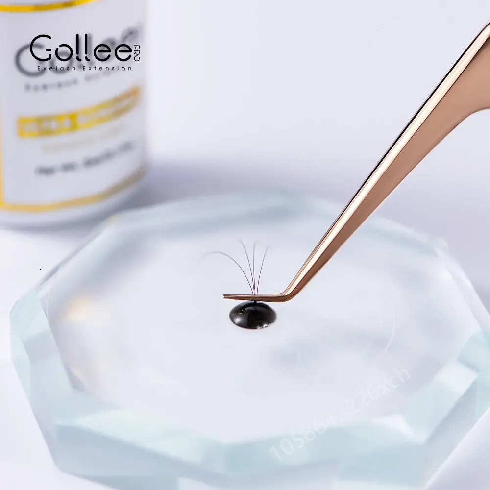 Gollee transparent eyelash extension adhesive is used for color or black false eyelash adhesive or eyebrow pink transparent eyelash extension adhesive