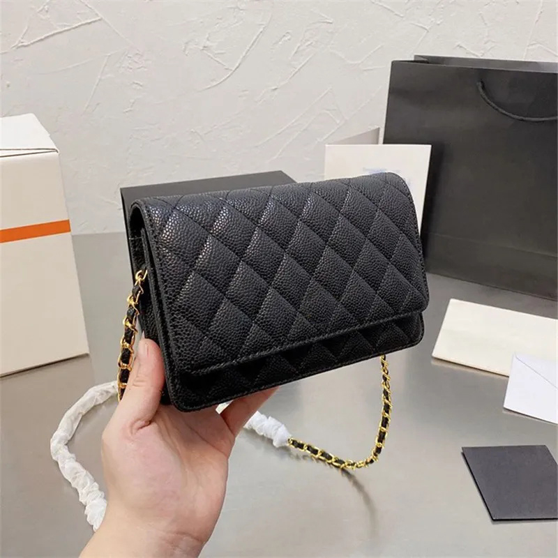 Womens designer crossbody bags luxury bags caviar woc envelope top quality leather tote white bags designer handbag fashion shoulder bag solid color xb174