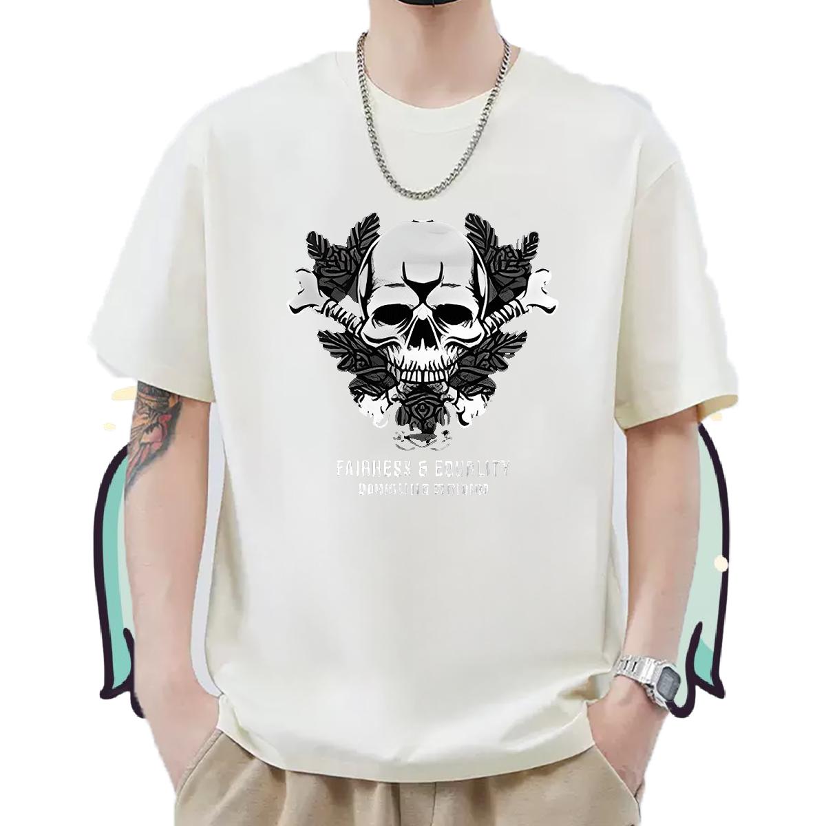 2024 New T Shirt For Man Graphic Men Tshirts Outdoor Short Sleeve Cotton O-Neck Popular Tees Shirts