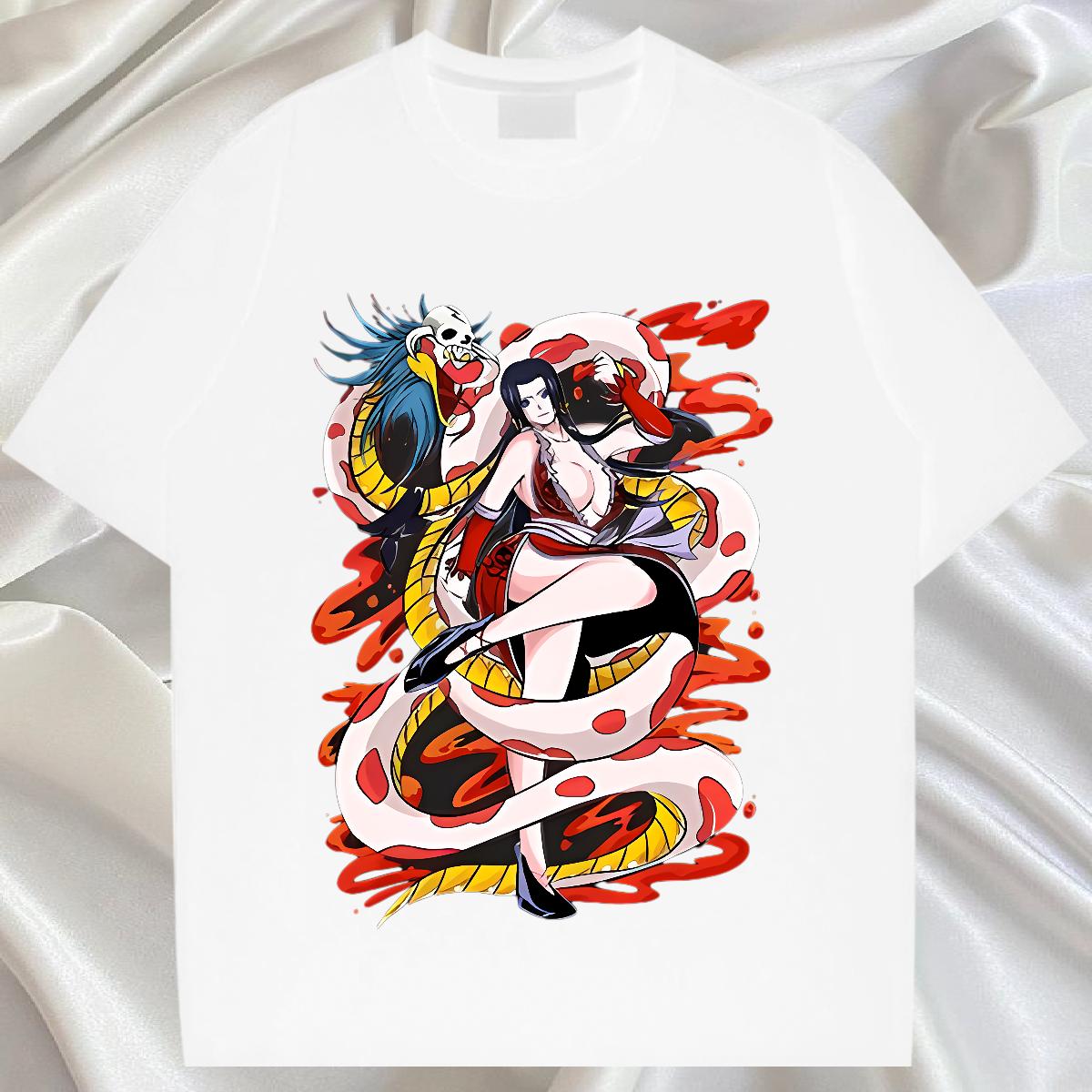 Wholesale T-Shirts DIY Anime Tshirt for Man Woman Anime Printing Street Cotton Breathable Short Sleeve Classic Tops