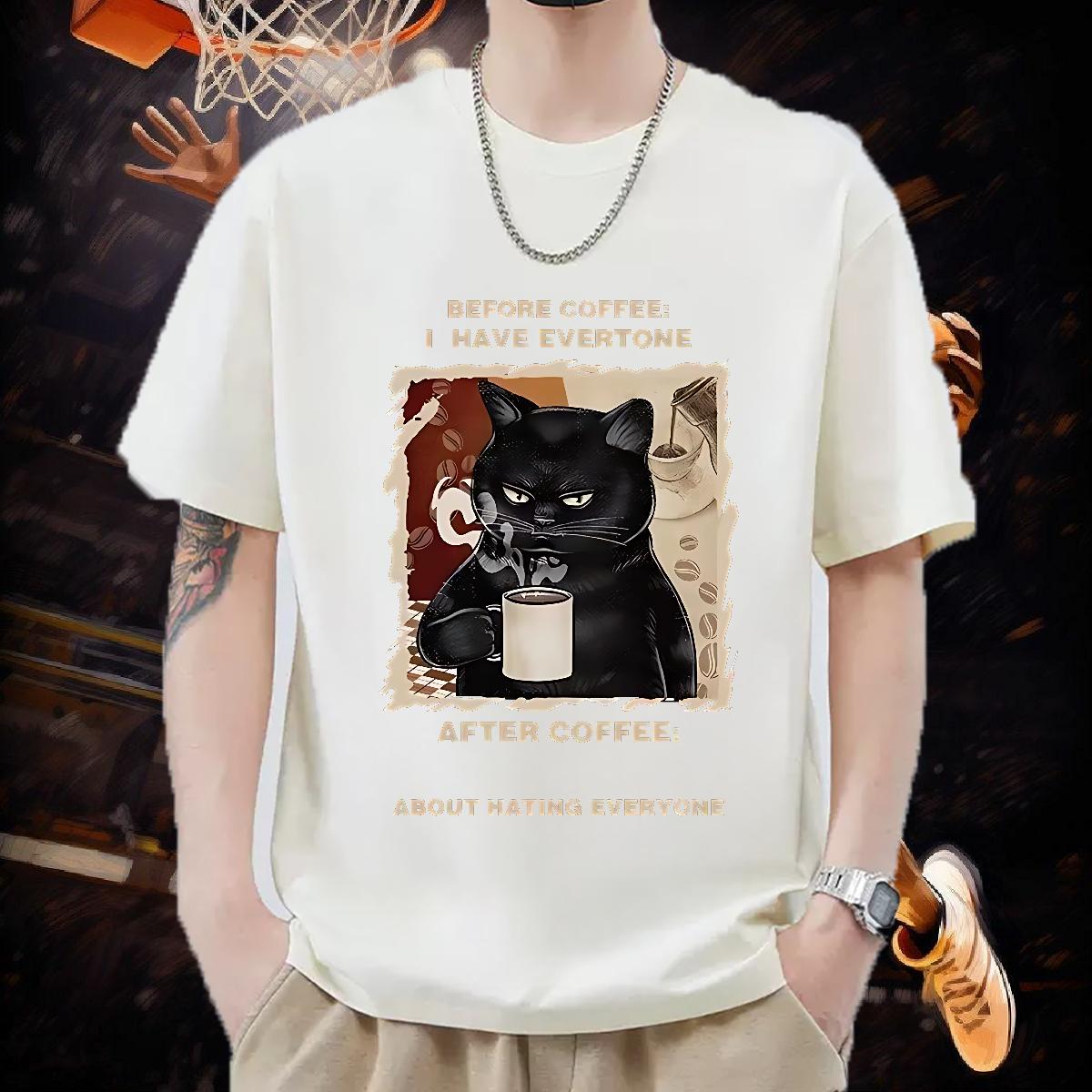 Fashion T-Shirts for Men Custom Print Plus Size Beach Mens Tshirts Short Sleeve Cotton O-Neck Classic