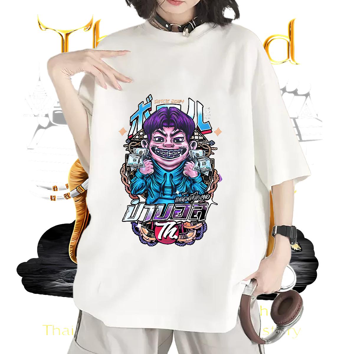 Brand T Shirts Women Breathable Short Sleeve Tops Daily Outfit Designer Women Tees Custom Anime