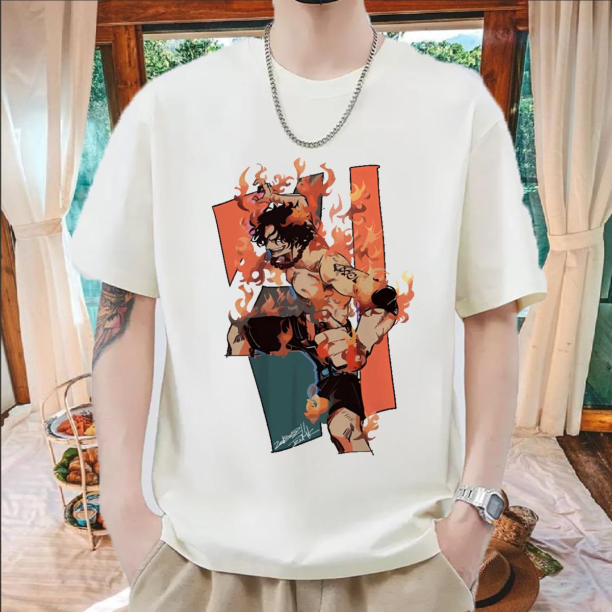 Unisex Men Tops Tees O-Neck Short Sleeve Cotton Street wear Hip Hop T Shirts Men Black White 2024 Summer Wear