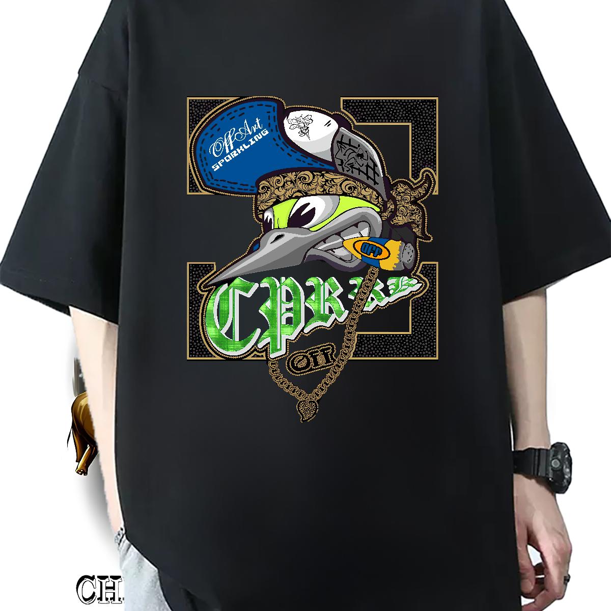 Fashion New T-Shirts for Men Asian Size Mens Tshirts Anime Printing Street Short sleeve Cotton Soft Comfortable Tees