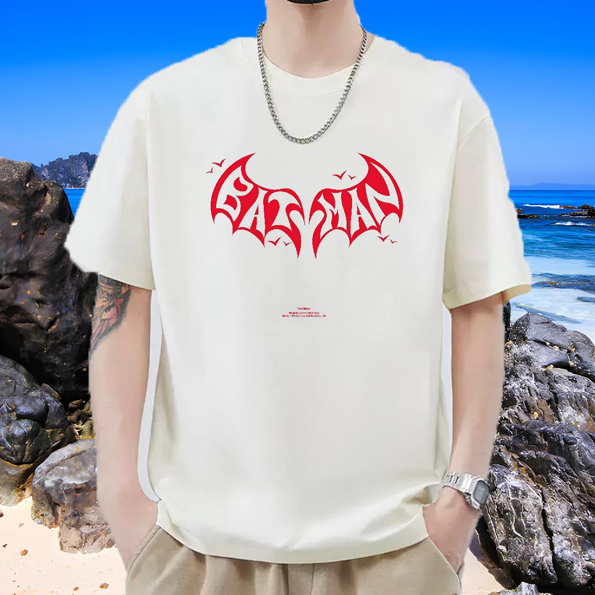 Custom Men T Shirts Cartoon Printing S-3XL Men Tshirts Outdoor Breathable Short Sleeve Loose Fit Wear