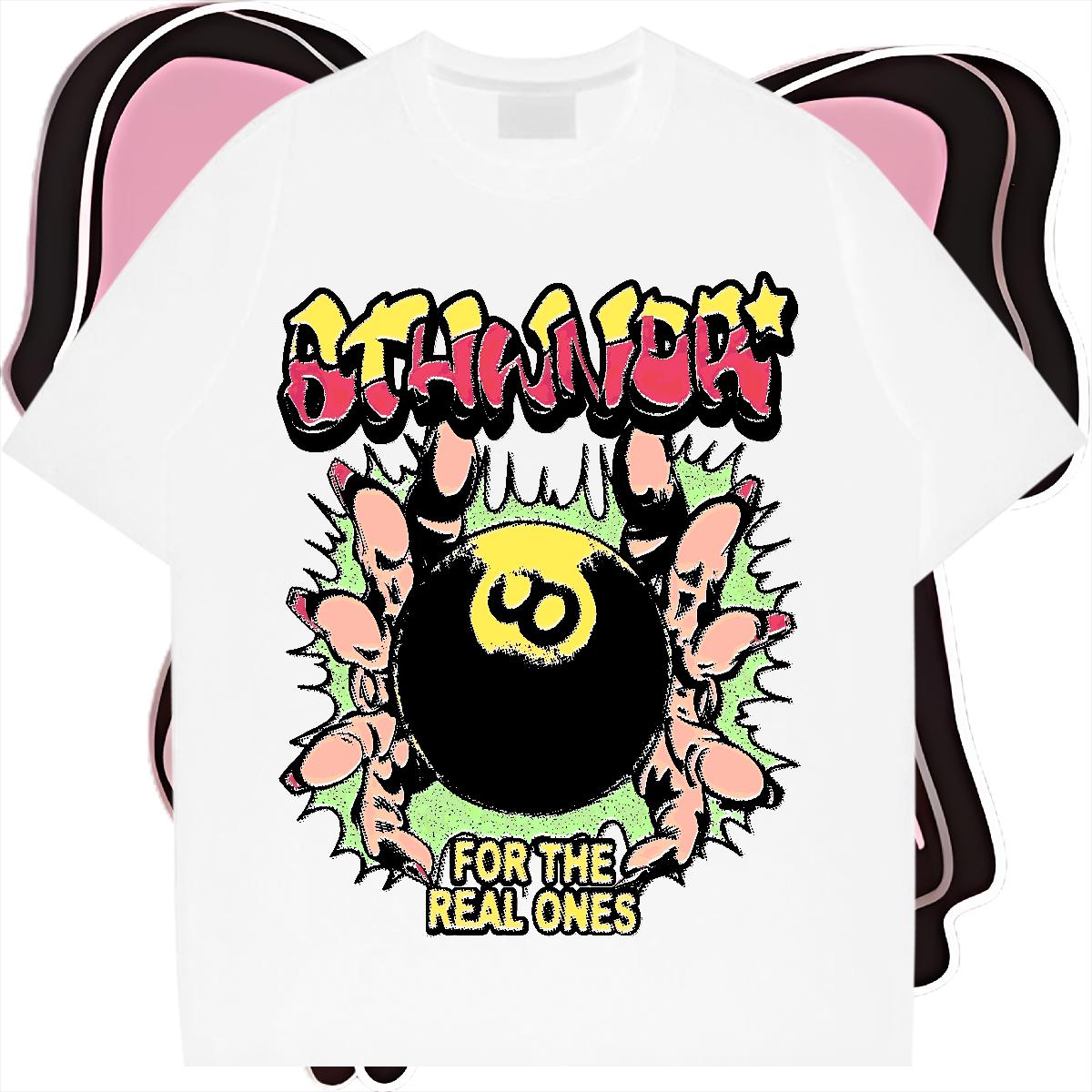 5A Mens T Shirts Home Outdoor Cotton Breathable Men Tshirts Factory Direct Cartoon Printing S-3XL Tees Shirts