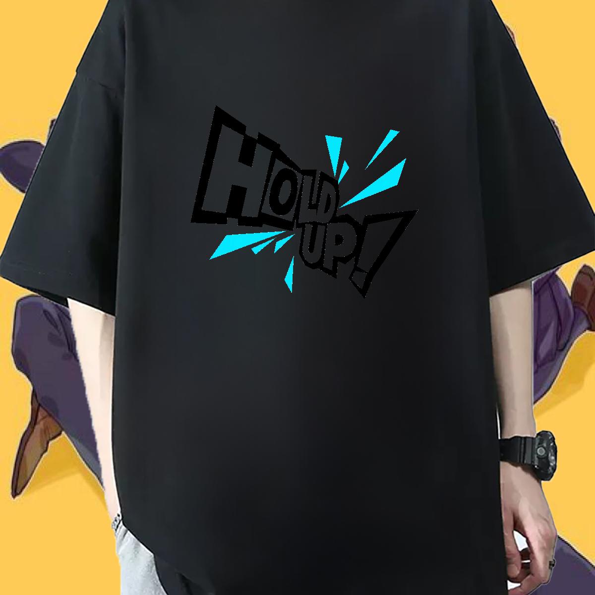 2024 New T-Shirts for Men Custom Printed Hip Hop Street Tshirts Cotton Breathable Unisex