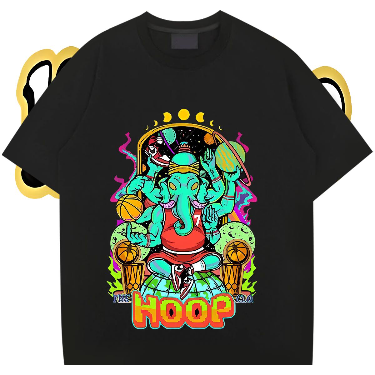 Soft Men Tees Short Sleeve Cotton O-Neck Street wear Hip Hop Men T Shirts Cartoon Printing S-3XL Classic Tee Shirt