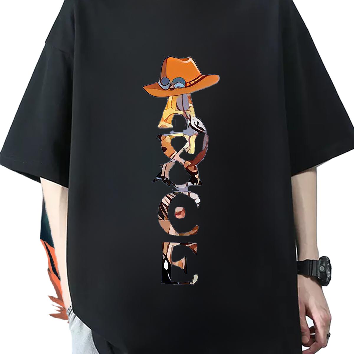 Fashion Man T Shirts Cartoon Print Casual Beach Couples T Shirts Cotton Breathable Loose Fit