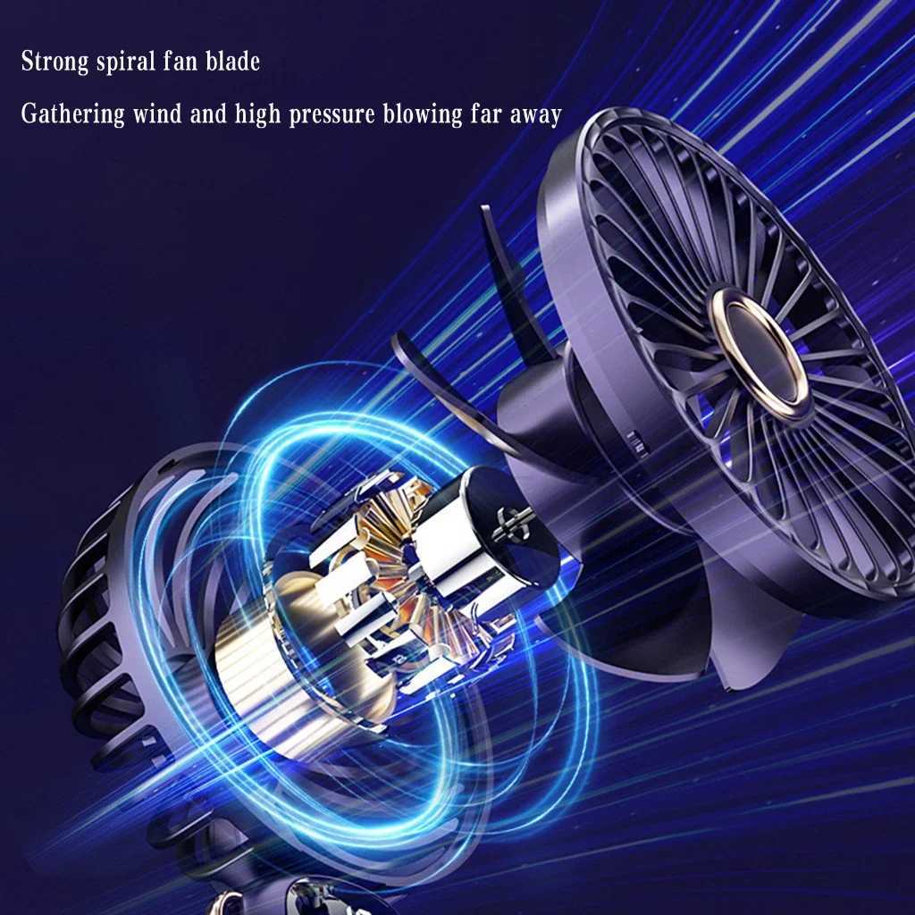 USB Handheld Mlnl Fan Foldable Portable Neck Hanglng Fans 5 Speed USB Rechargeable Fan wlth Phone Stand and Dlsplay ScreenCL240712