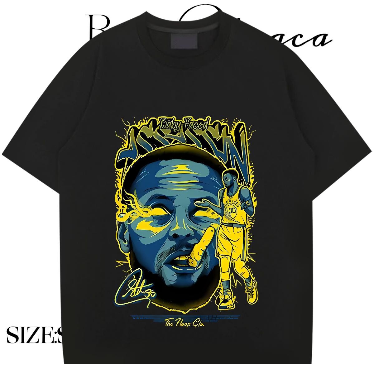 Fashion Design Man T Shirts Anime Men Tops Tees High Street Hip Hop Breathable Crew Neck Comfortable Tops Shirt