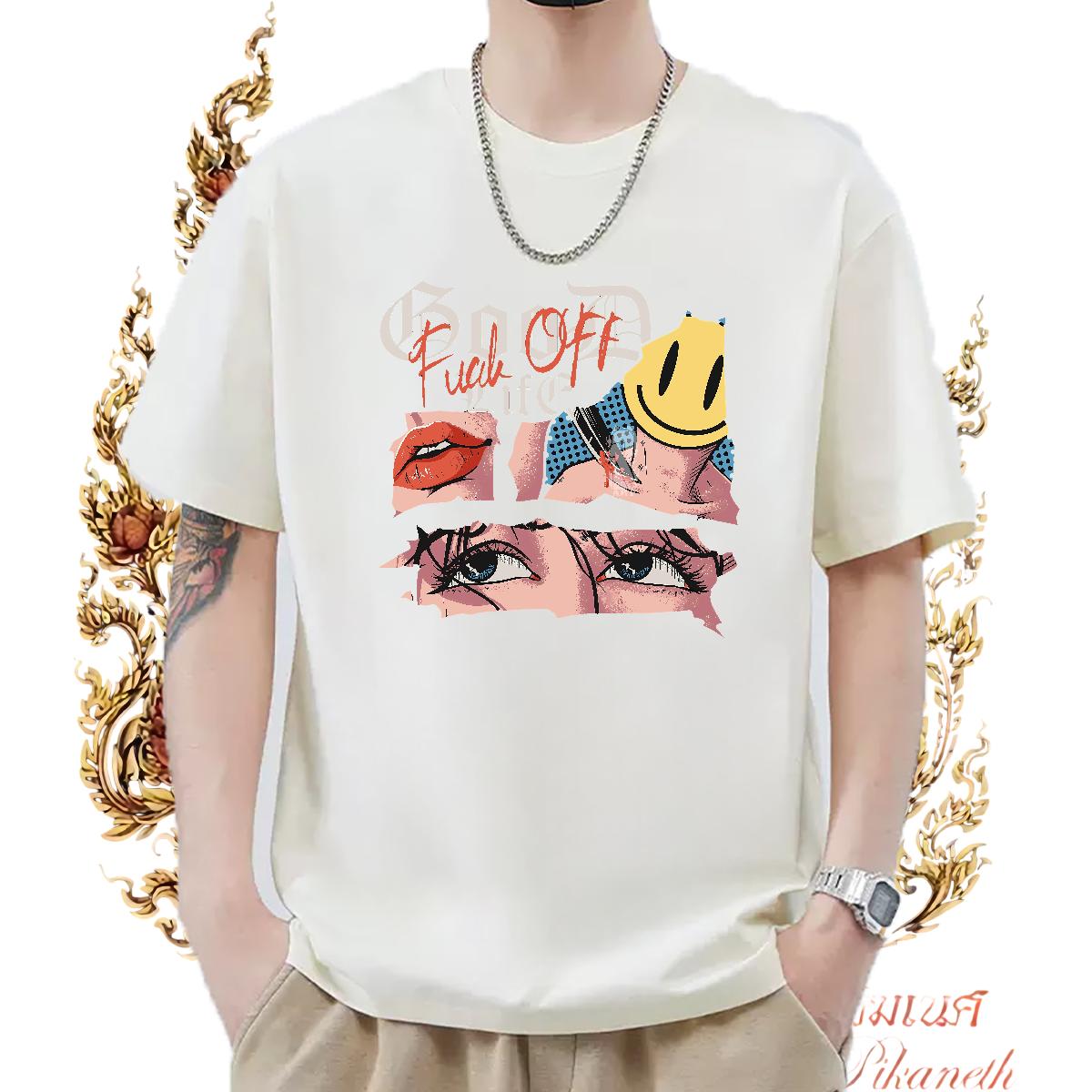 Popular Men T Shirts Street Casual Round Neck Short Sleeve Men Tshirts Casual New Cartoon Printing S-3XL Clothes