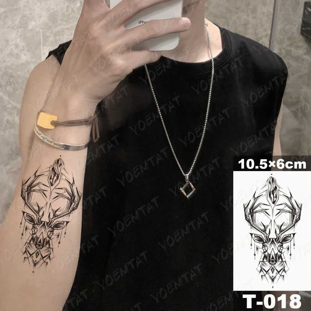 Waterproof Temporary Tattoo Sticker Dark Spider Scorpion Cross Yin Yang Flash Tatoo Man Body Art Child Fake Tatto Woman ChildB240713