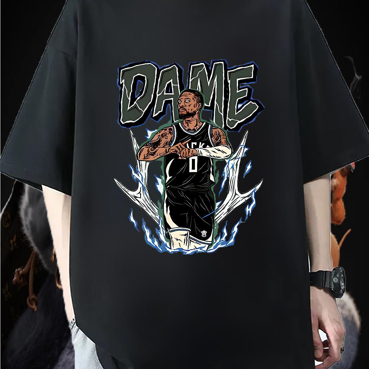 Loose Mens T Shirts Street Wear Crew Neck Cotton Men Tshirts Fashion Casual Custom Tops Shirt