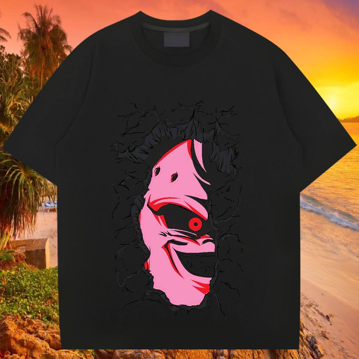 Fashion T shirt Custom High Street Hip Hop Couples T Shirts Breathable Short Sleeve Cool