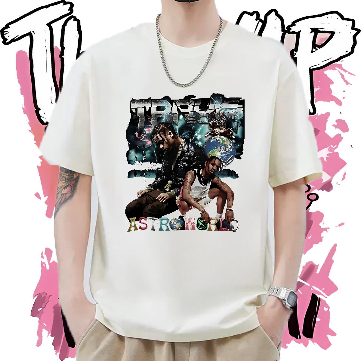 Brand T shirt Anime Print Anime Printing Street Men Clothes T-Shirt Breathable Crew Neck Loose Fit