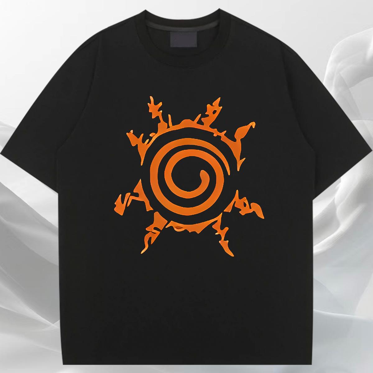 Round Neck Short Sleeve Women T Shirts Fashion New High Street Hip Hop Couples T Shirts DIY Anime Printed Comfortable Top Tees