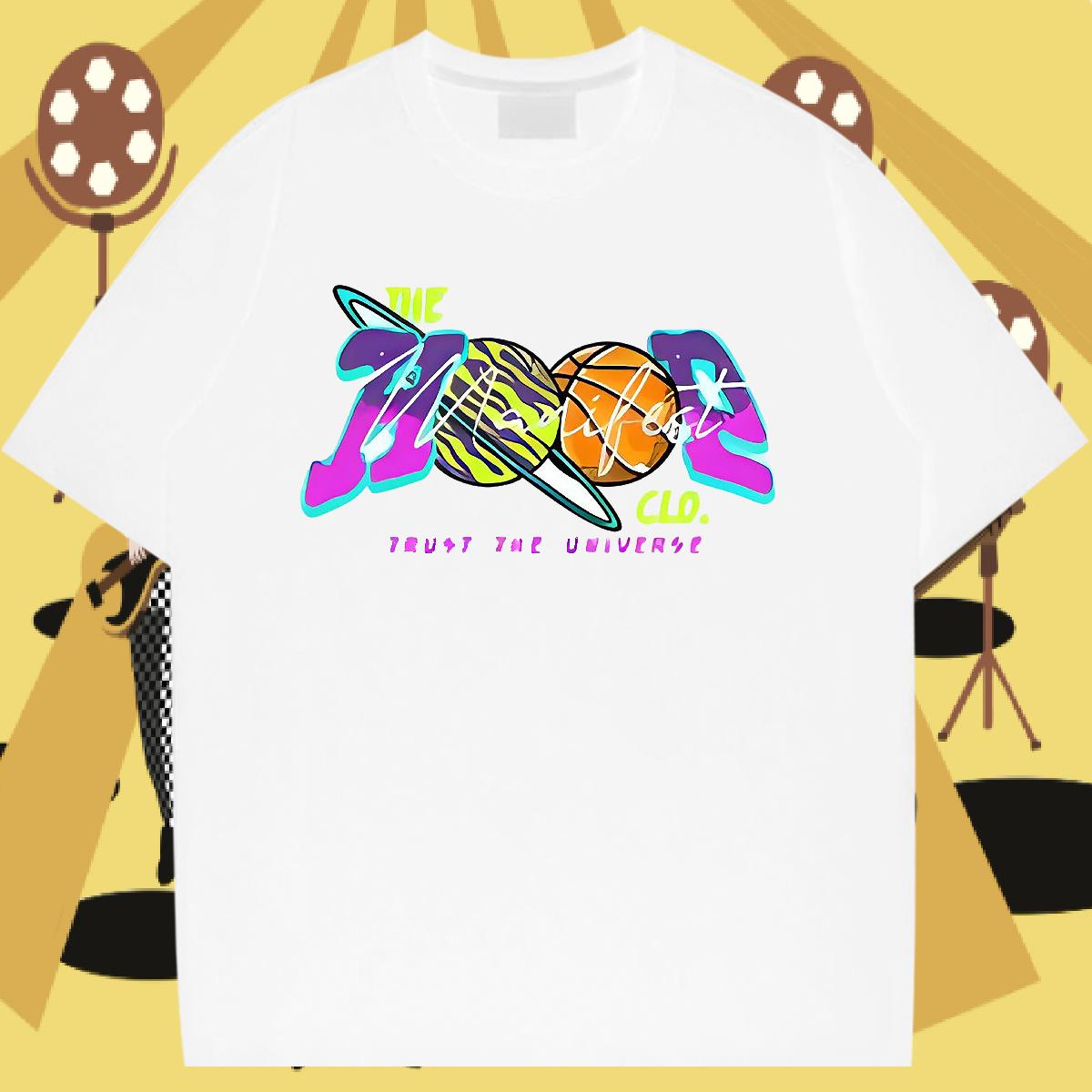 Casual New T-Shirts for Men DIY Logo Tshirts Hip Hop 180g Cotton Unisex Tee Shirt