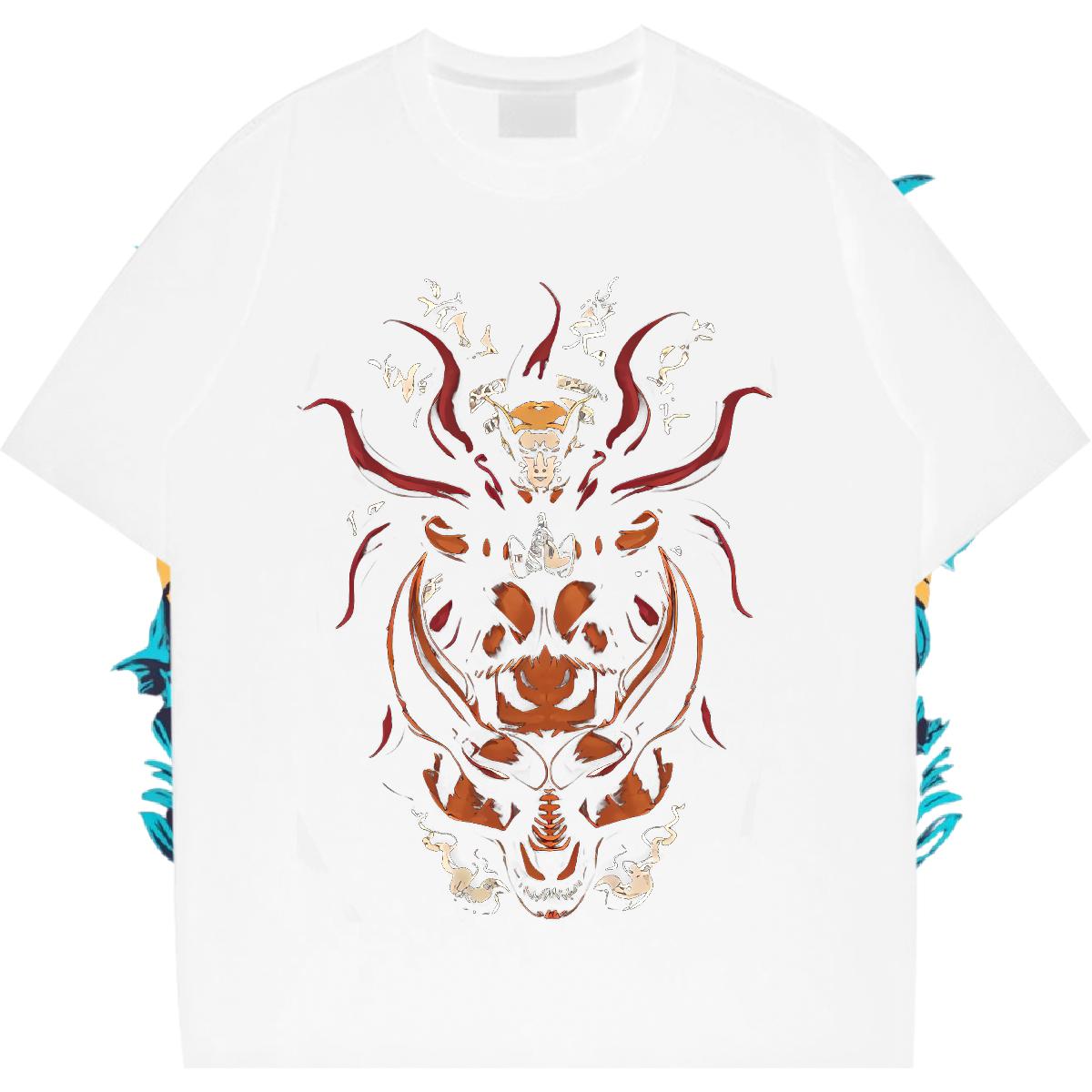 Designer T-Shirts Cotton O Neck Short Sleeves Spring Summer Women Tees Skull Popular Tops Tees