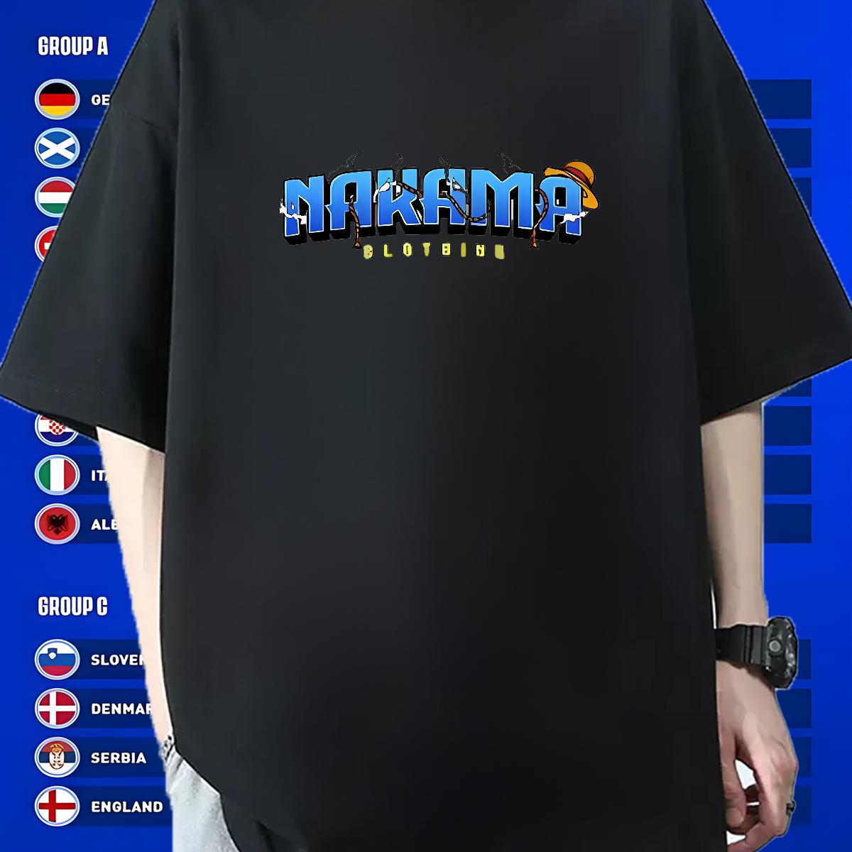 Unisex Tshirts Crew Neck Cotton Hip Hop Man T Shirts Black White Classic Clothings