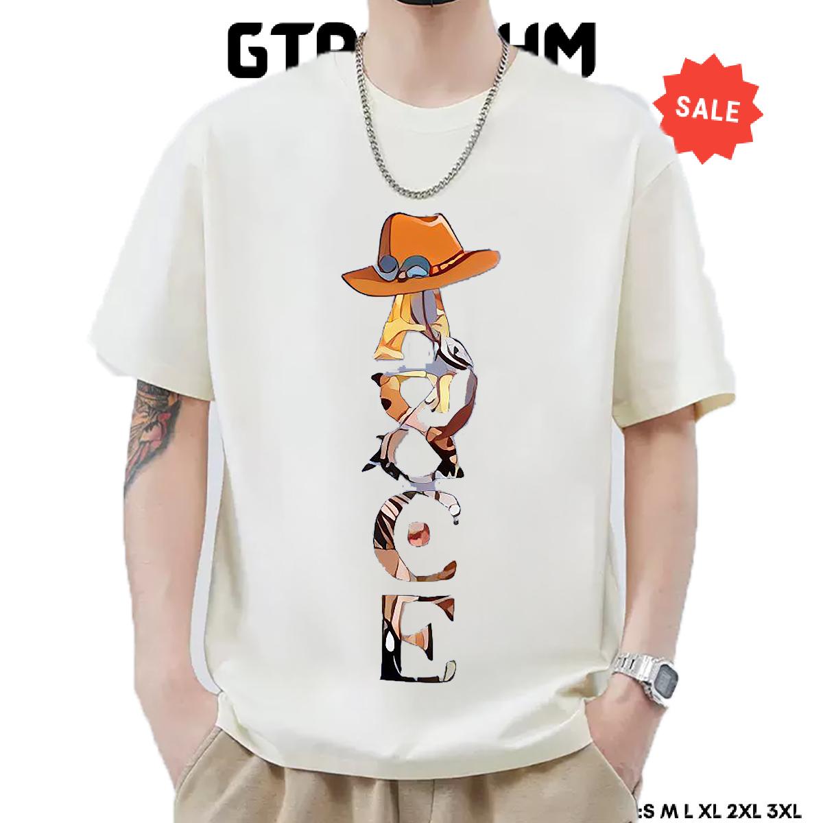 Unisex T-Shirts for Men Street wear Hip Hop Cotton Breathable Tshirt for Man Woman New Designer Custom Printing Tops