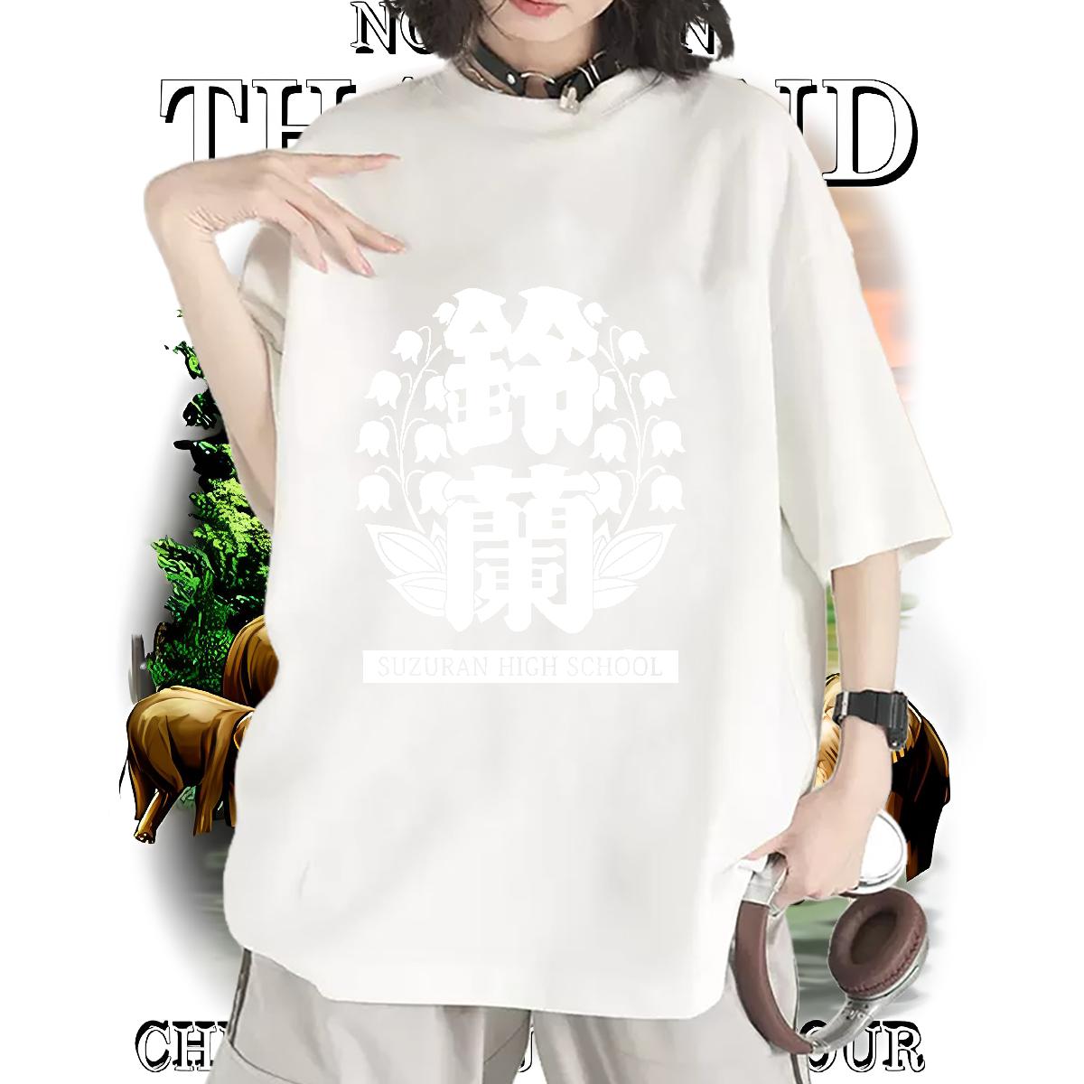 Nice Womens T Shirts Short Sleeve Cotton O-Neck Wear Beach 2024 Unisex Tshirts Anime