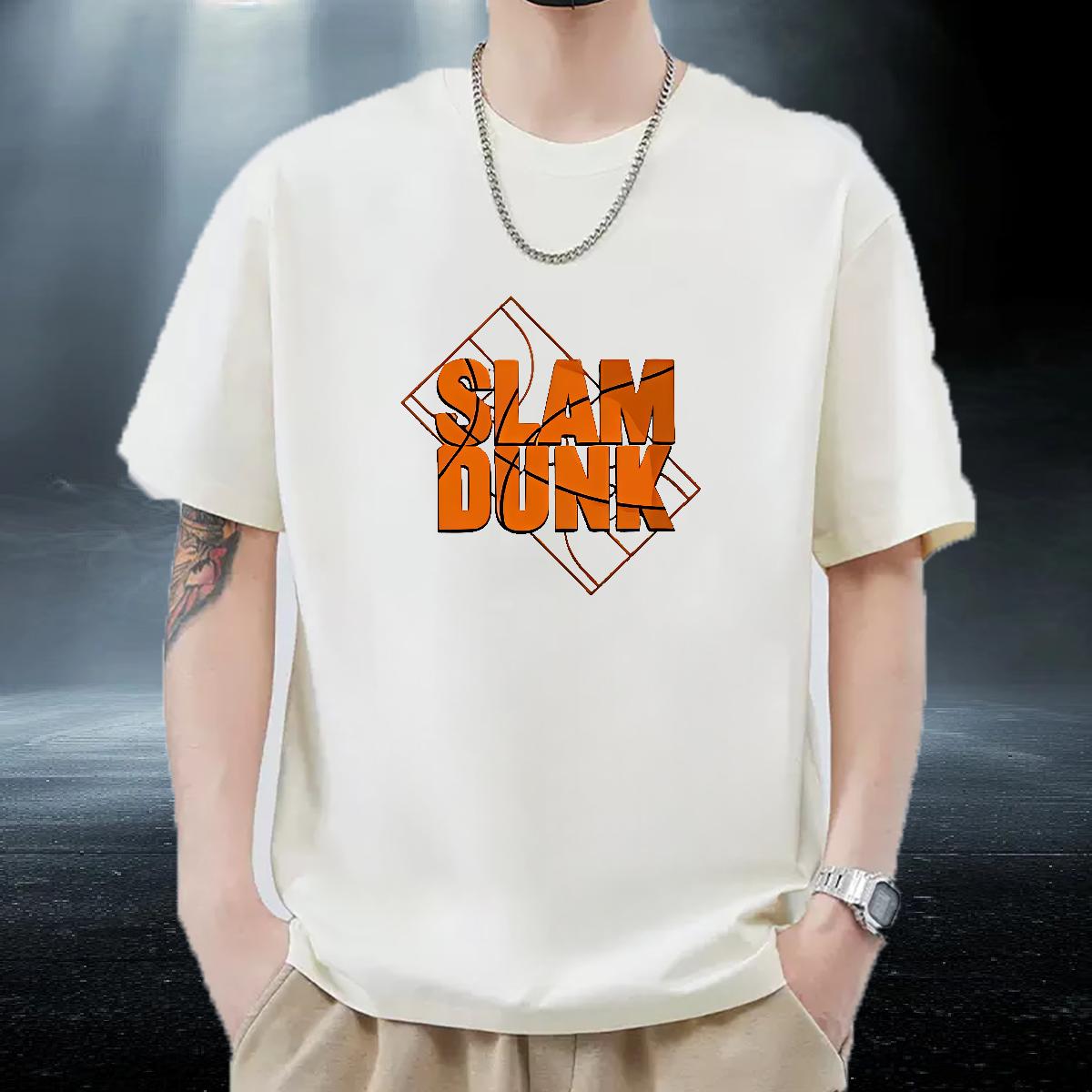 Classic Casual T Shirt For Man Custom Cartoon Men Tshirts Sports Casual Breathable Crew Neck Cotton Wholesale Tops