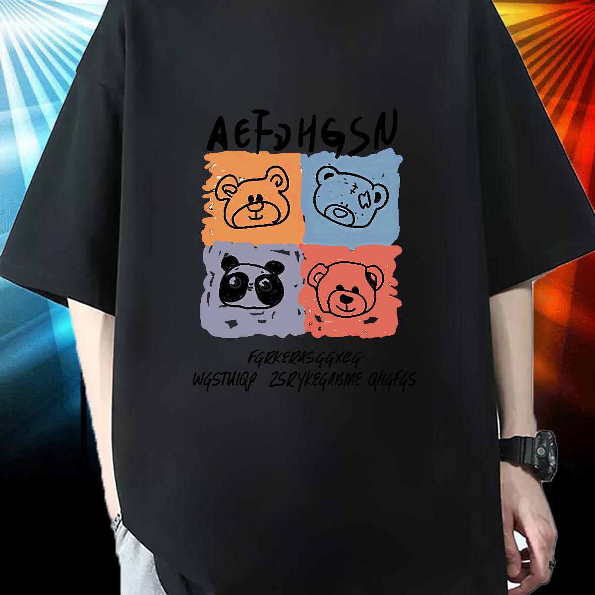 Wholesale Couples T Shirts Crew Neck Cotton Casual Daily Wear T-Shirts for Men Black Oversized 2024 Designer Tshirts