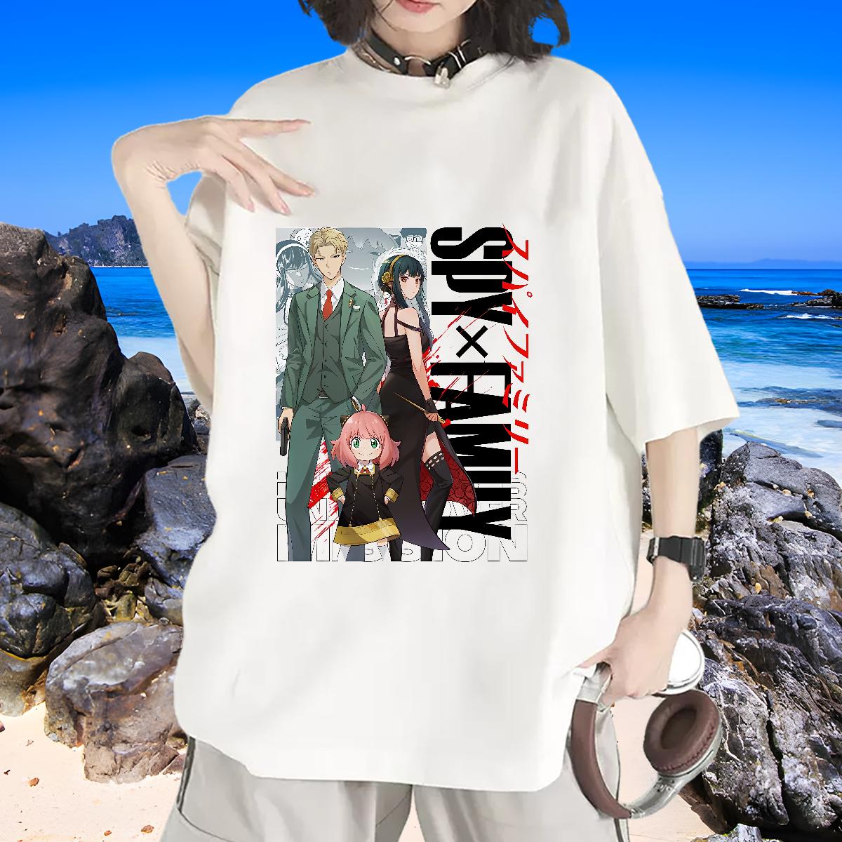 Fashion T-Shirts Cotton Breathable Short Sleeve Casual Daily Wear Unisex Tshirts Cartoon Print Comfortable Tops Tees