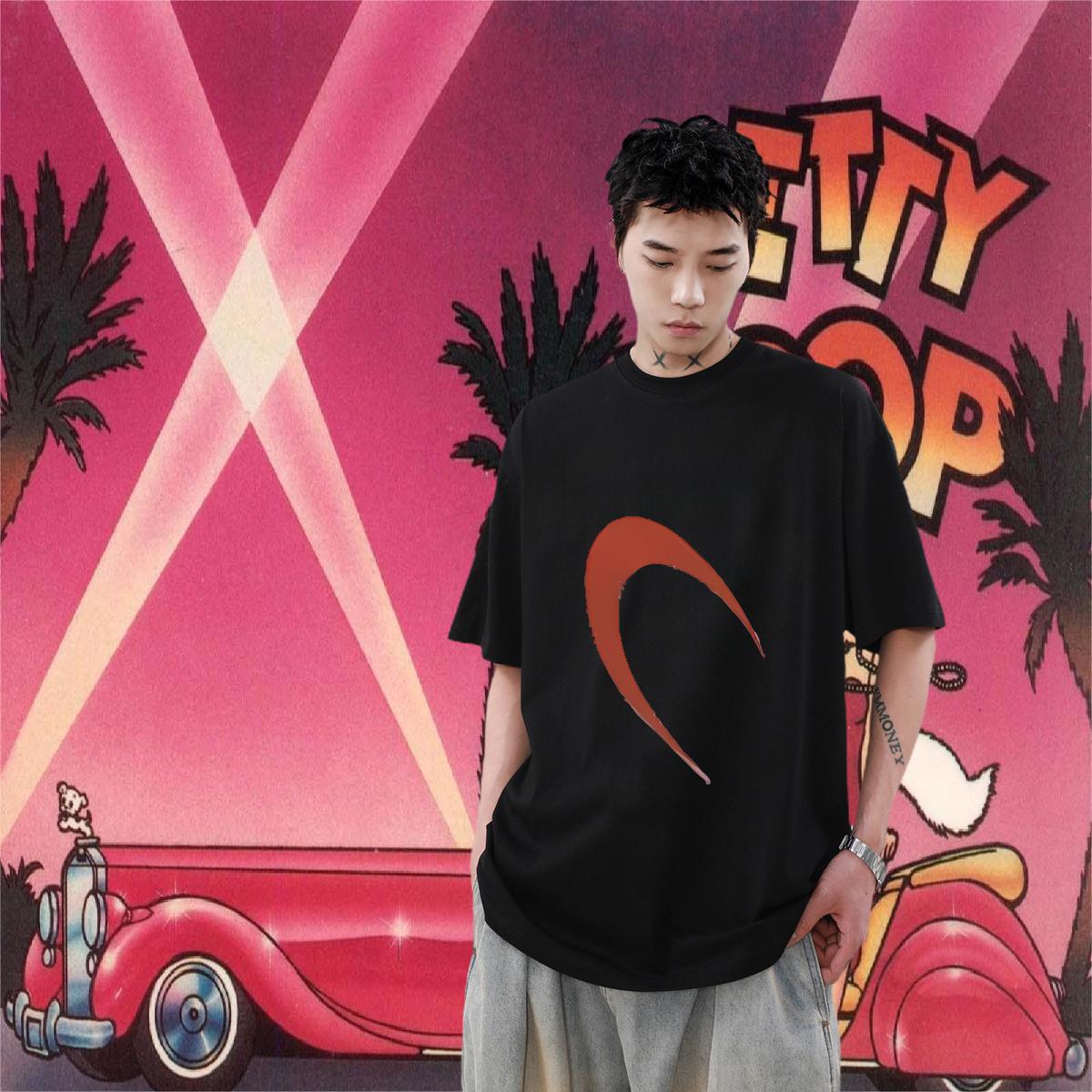 Popular Man T Shirts Summer Casual Cotton Breathable Short Sleeve Tshirt for Man Woman Classic Custom Print Oversized Tops Tees