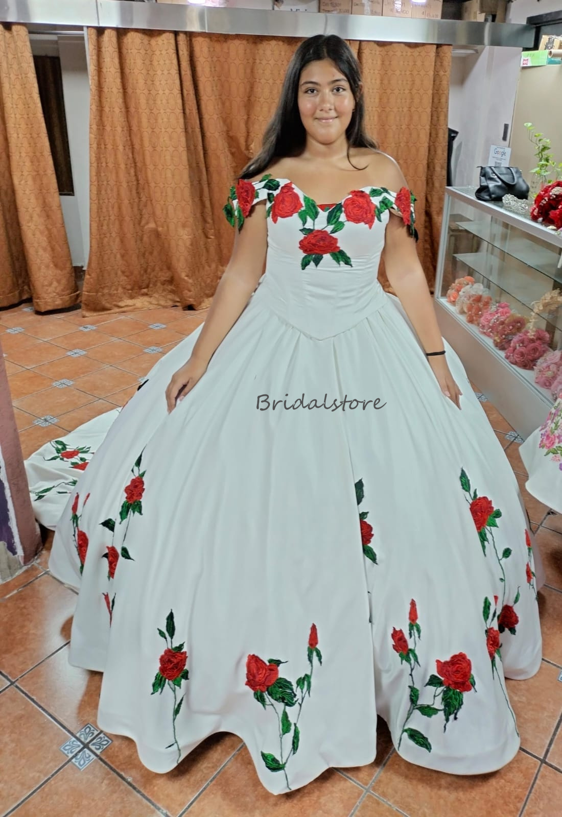 White Mexican Quinceanera Dresses Culture Charro Mexico Colorful Flowers Vestidos De 15 Anos Quinceaneras 2024 Plus Size Masquerade Xv Pare Robe De Ma