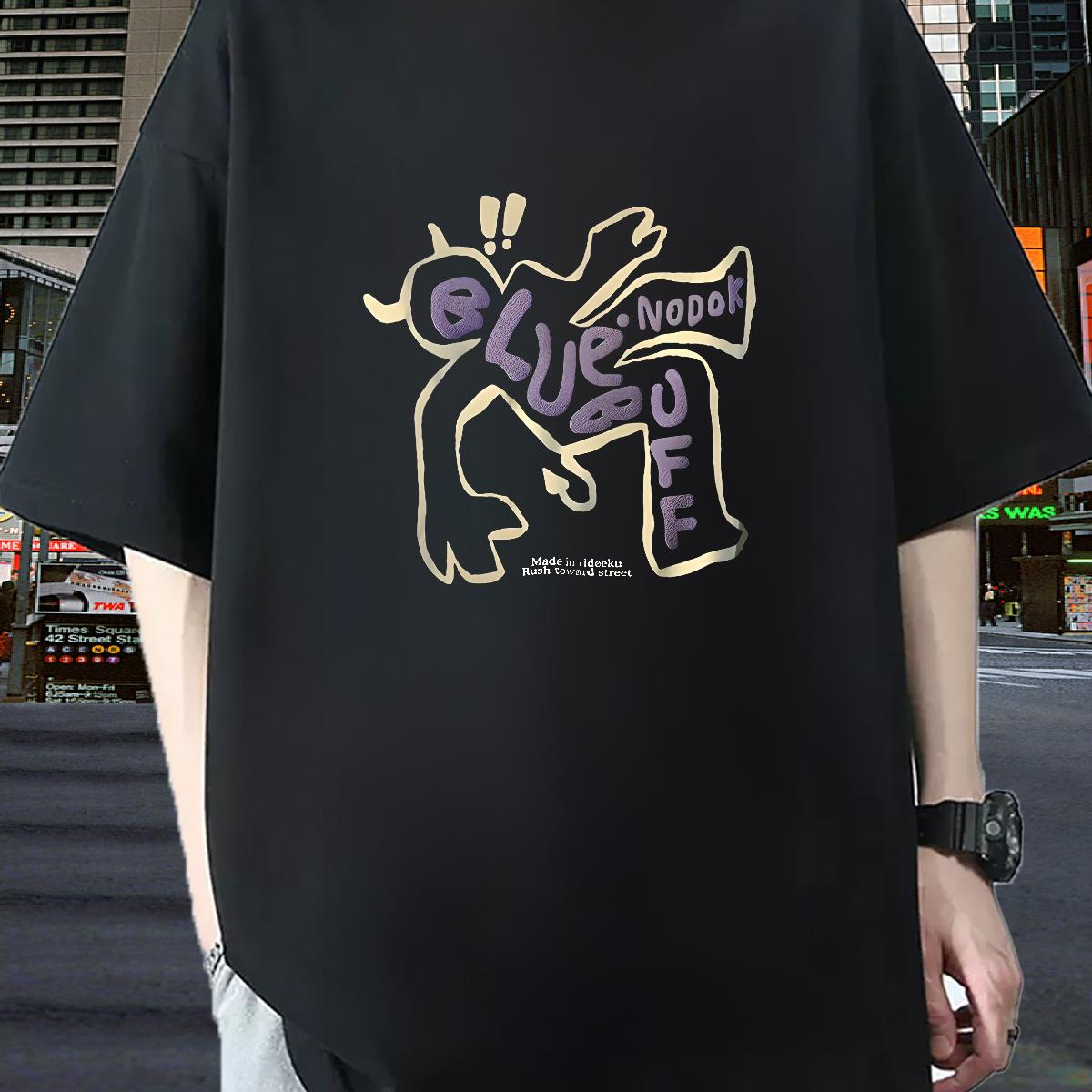 Custom T Shirts Men Anime Couples T Shirts Street Casual Round Neck Short Sleeve Comfortable Wear