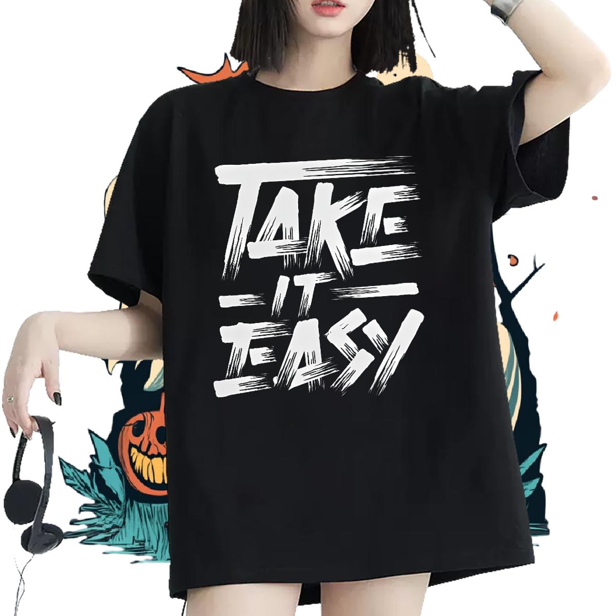 Cotton Breathable Short Sleeve Woman T Shirts DIY Street Wear Women Tees Graphic Nice Clothes Shirt