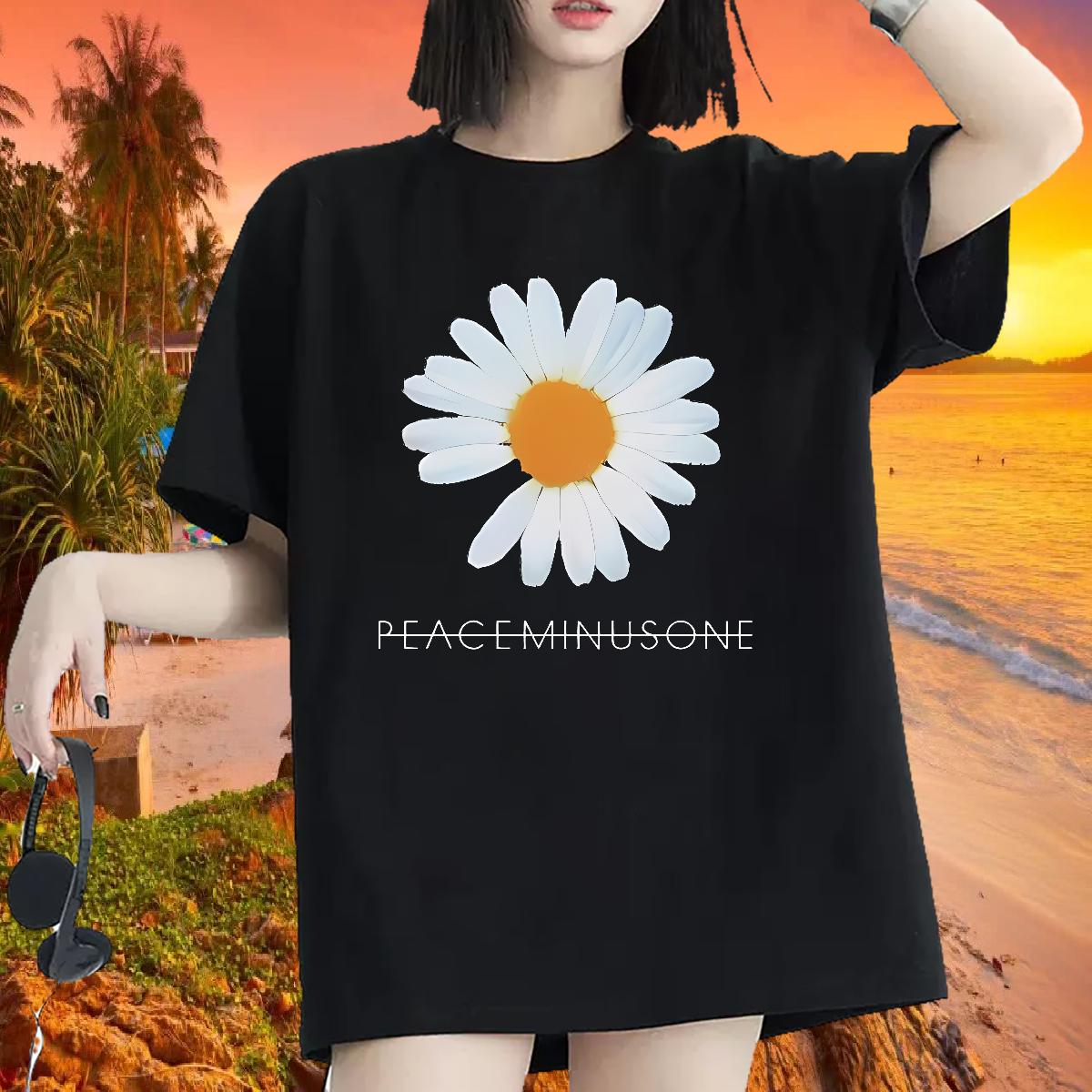 Cotton Breathable T Shirts Women Fashion Sports Casual Woman Tshirt Custom Printing Loose Top Tees