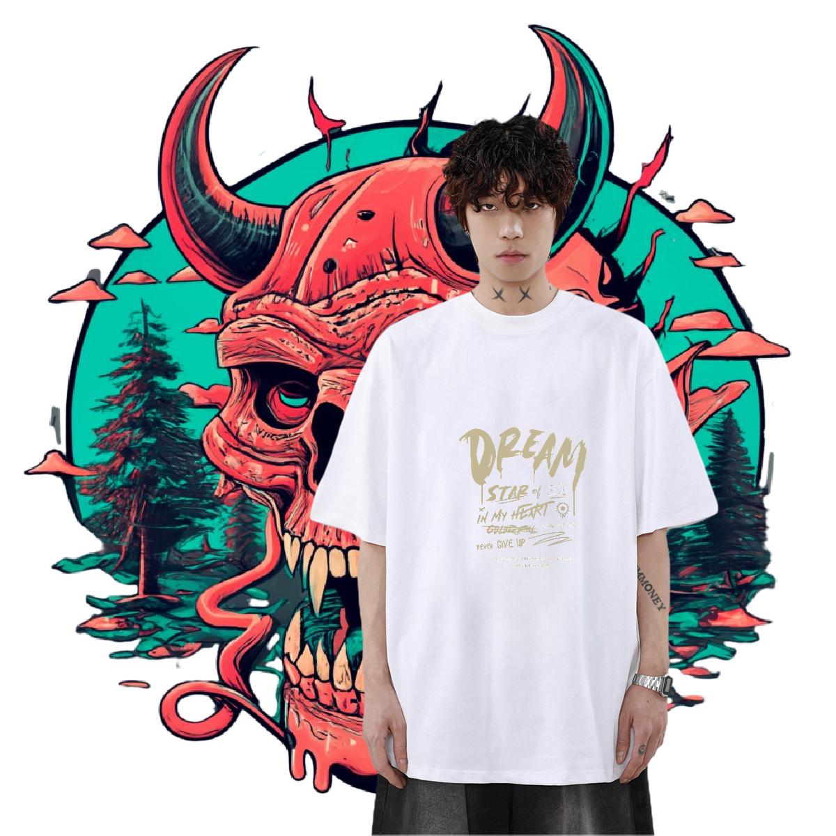 Brand T Shirt For Man Plus Size Cartoon Men Clothes T-Shirt Daily Outfit Breathable Crew Neck Soft Tops Tees