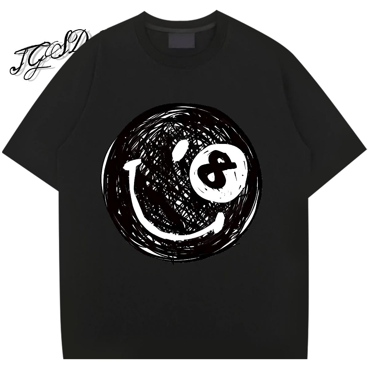 Cool Design Tshirts Cotton Breathable Soft Hip Hop Men T Shirts White Plus Size Brand Tops