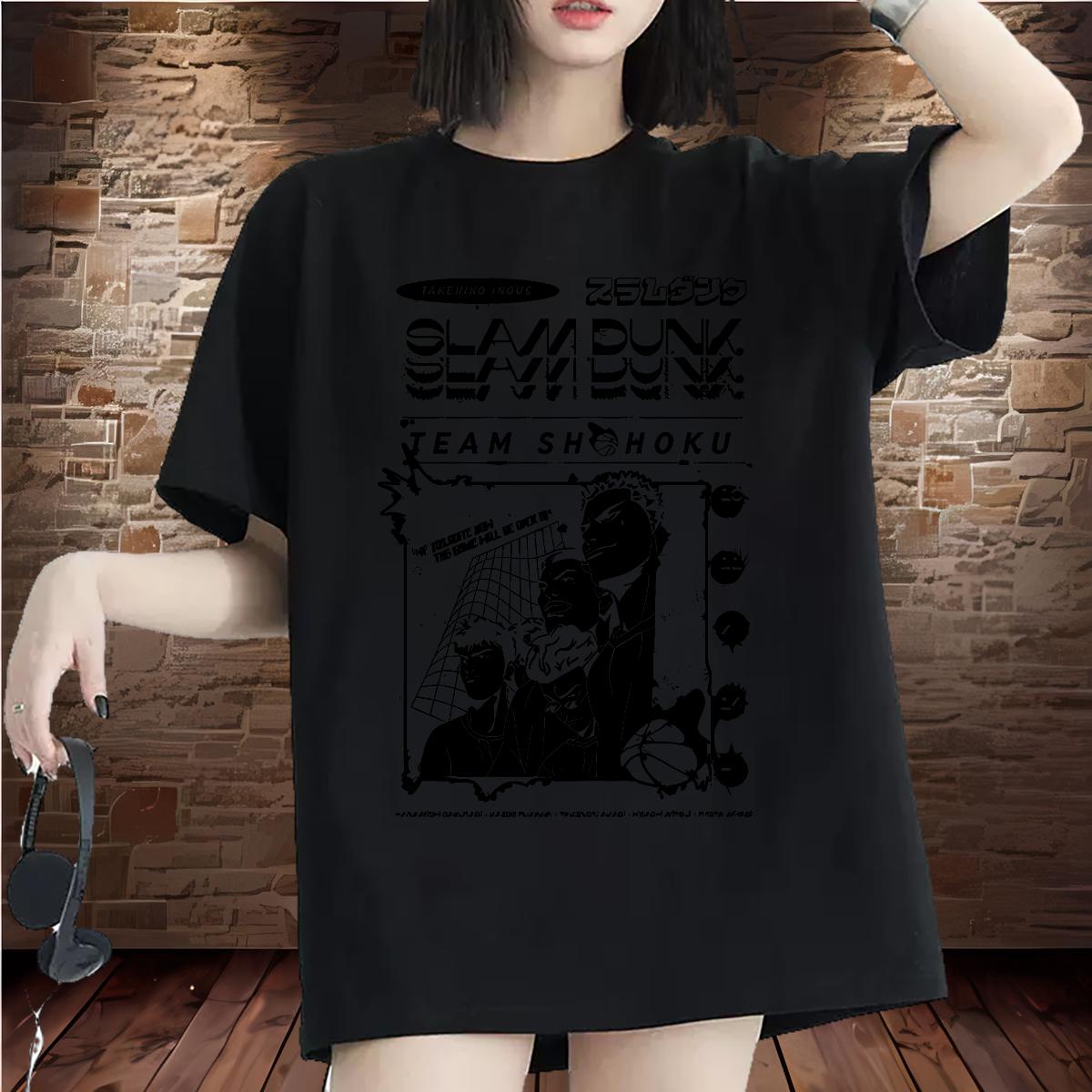 Fashion New T-Shirts for Women Short Sleeve Cotton O-Neck High Street Hip Hop Women Tees Cartoon Floral Printing Unisex Tops Tees