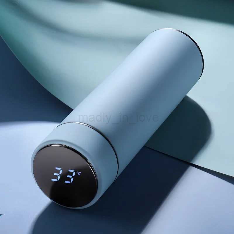 500ml Thermal Water Bottle Frosting Thermos Digital Thermal Bottle Leakproof Stainless Steel Vacuum Flasks Coffee Cup Milk MugZ240713